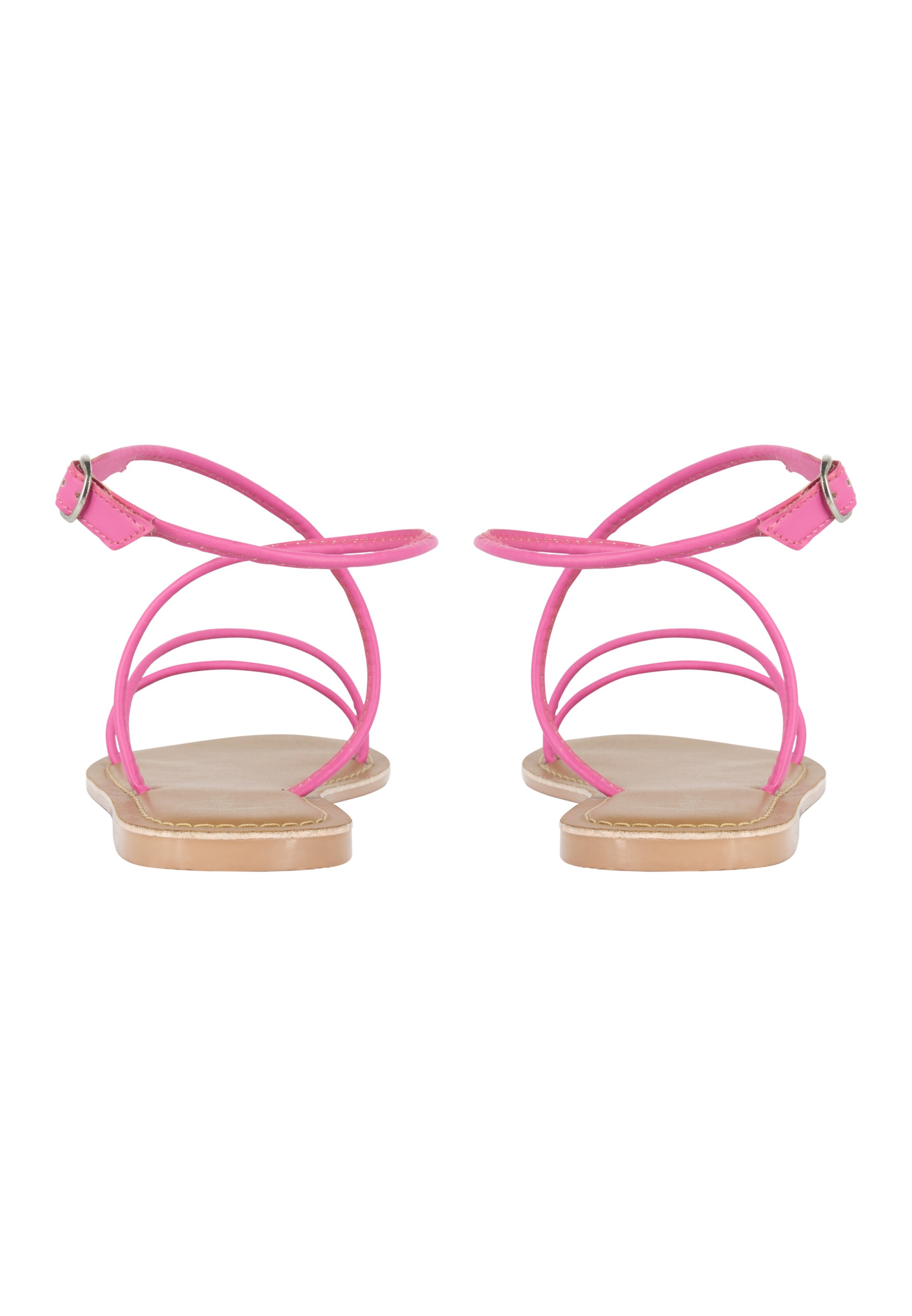 faina Sandali s paščki | roza barva