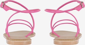 faina Remienkové sandále - ružová