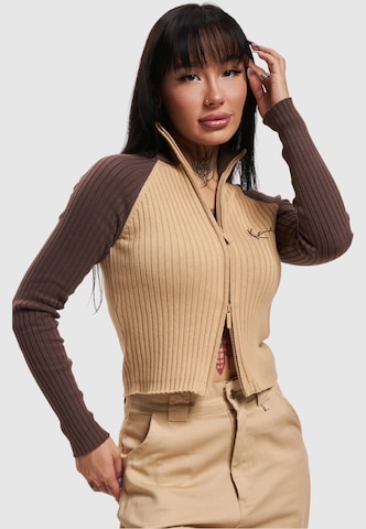 Cardigan 'KW234-036-1 KK' Karl Kani en beige : devant