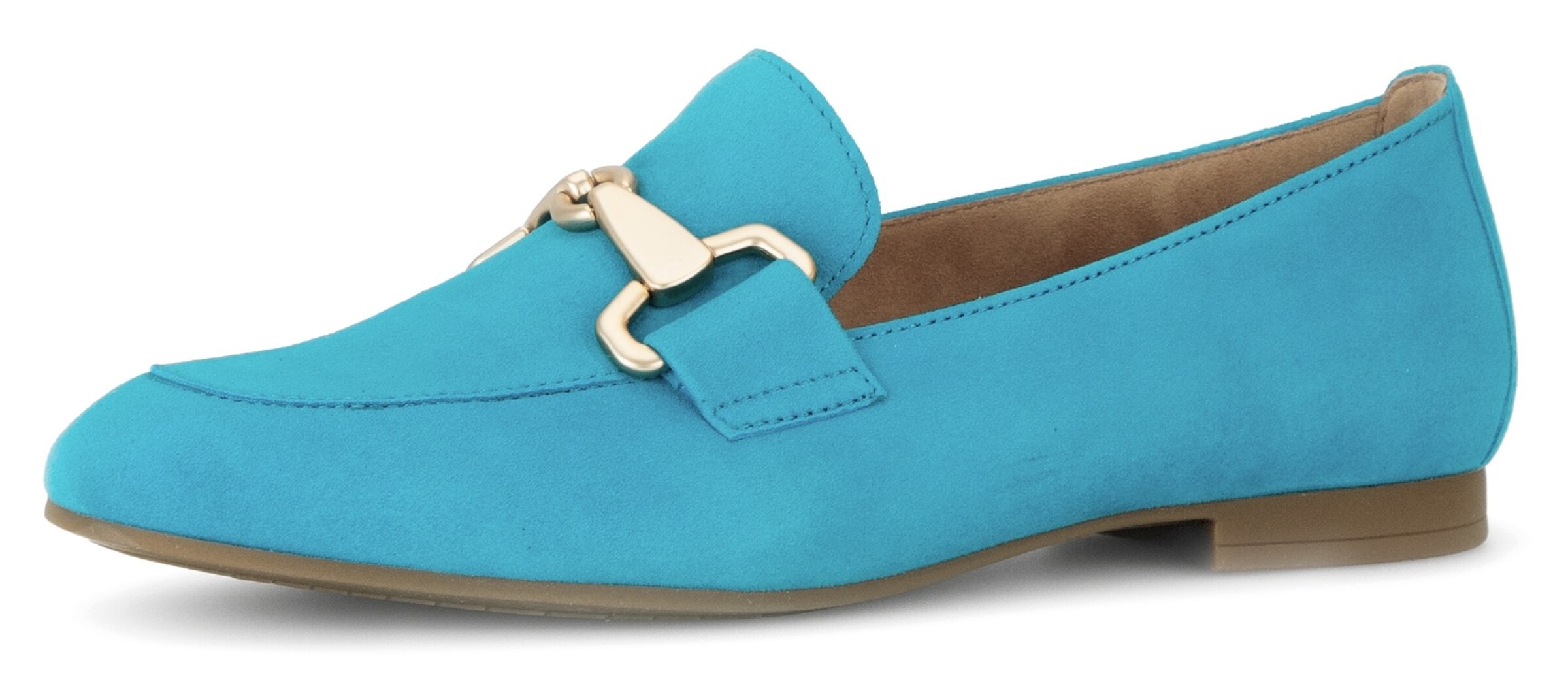 GABOR Classic Flats in Green: front