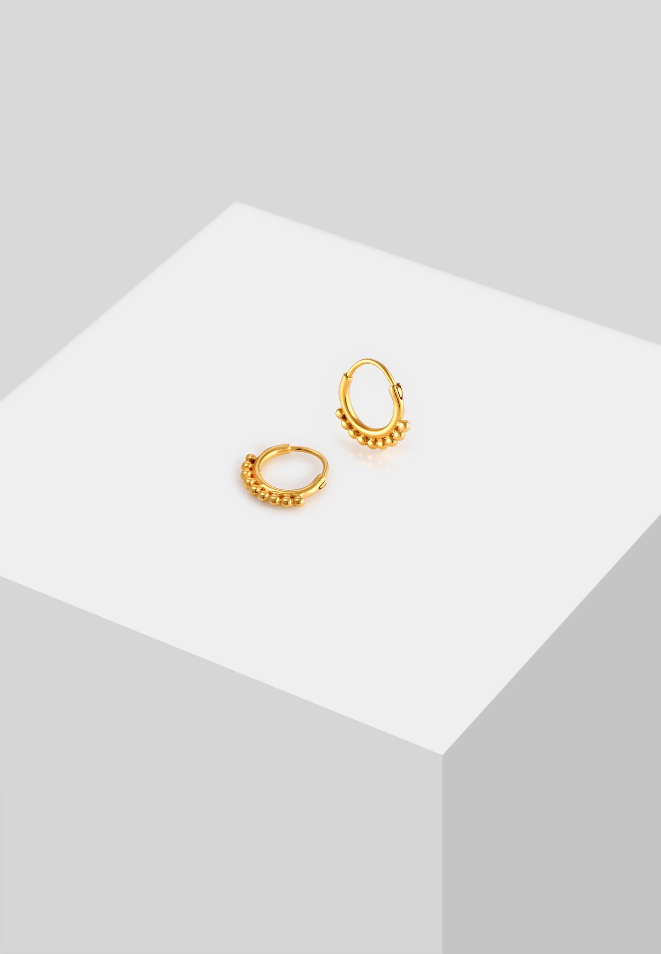 ELLI Ohrringe 'Creole, Kugeln' in Gold