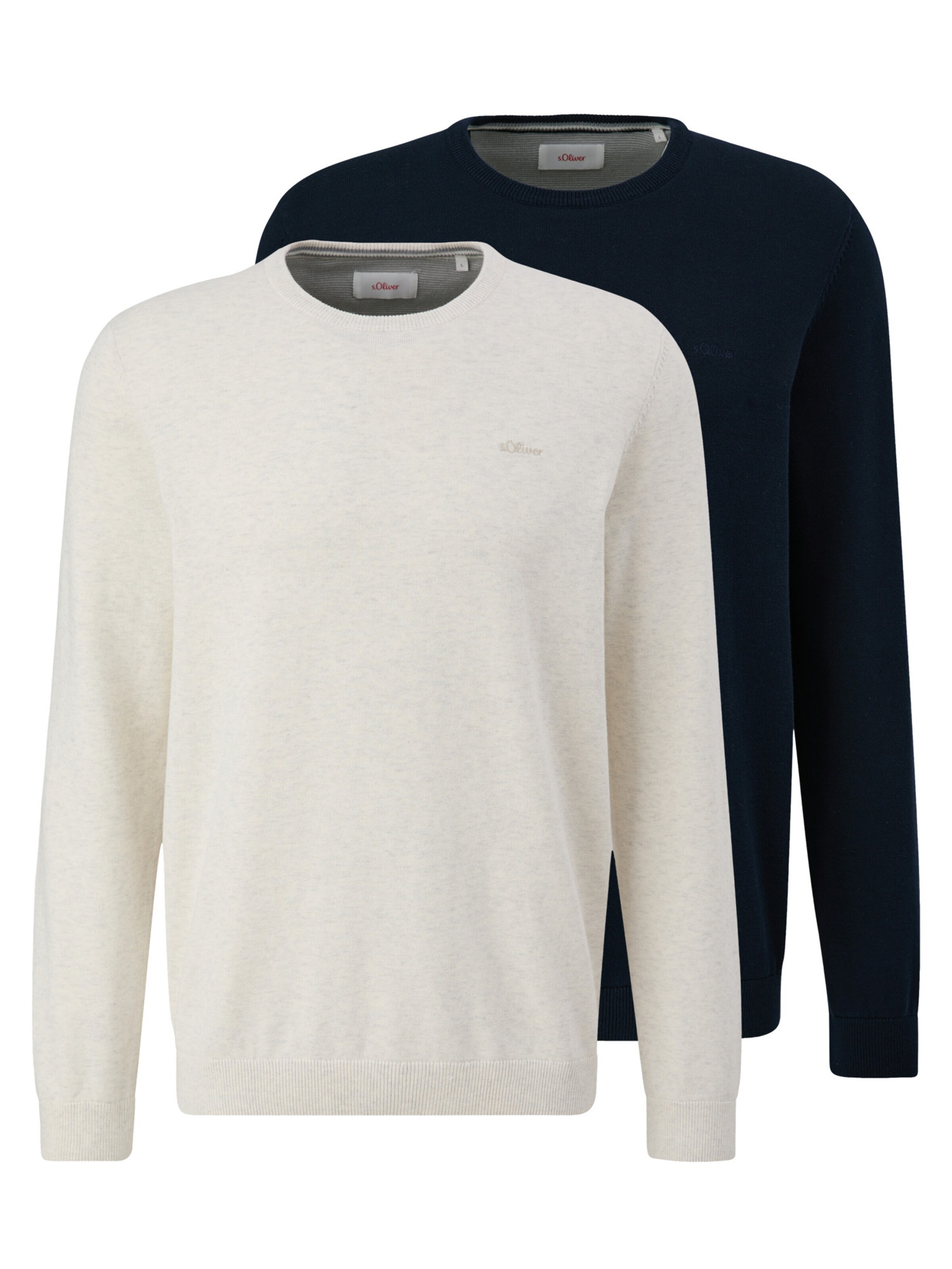 s.Oliver Pullover 'Basic'‌‌‌‌‌‌‌‌ in Blau: Vorderseite