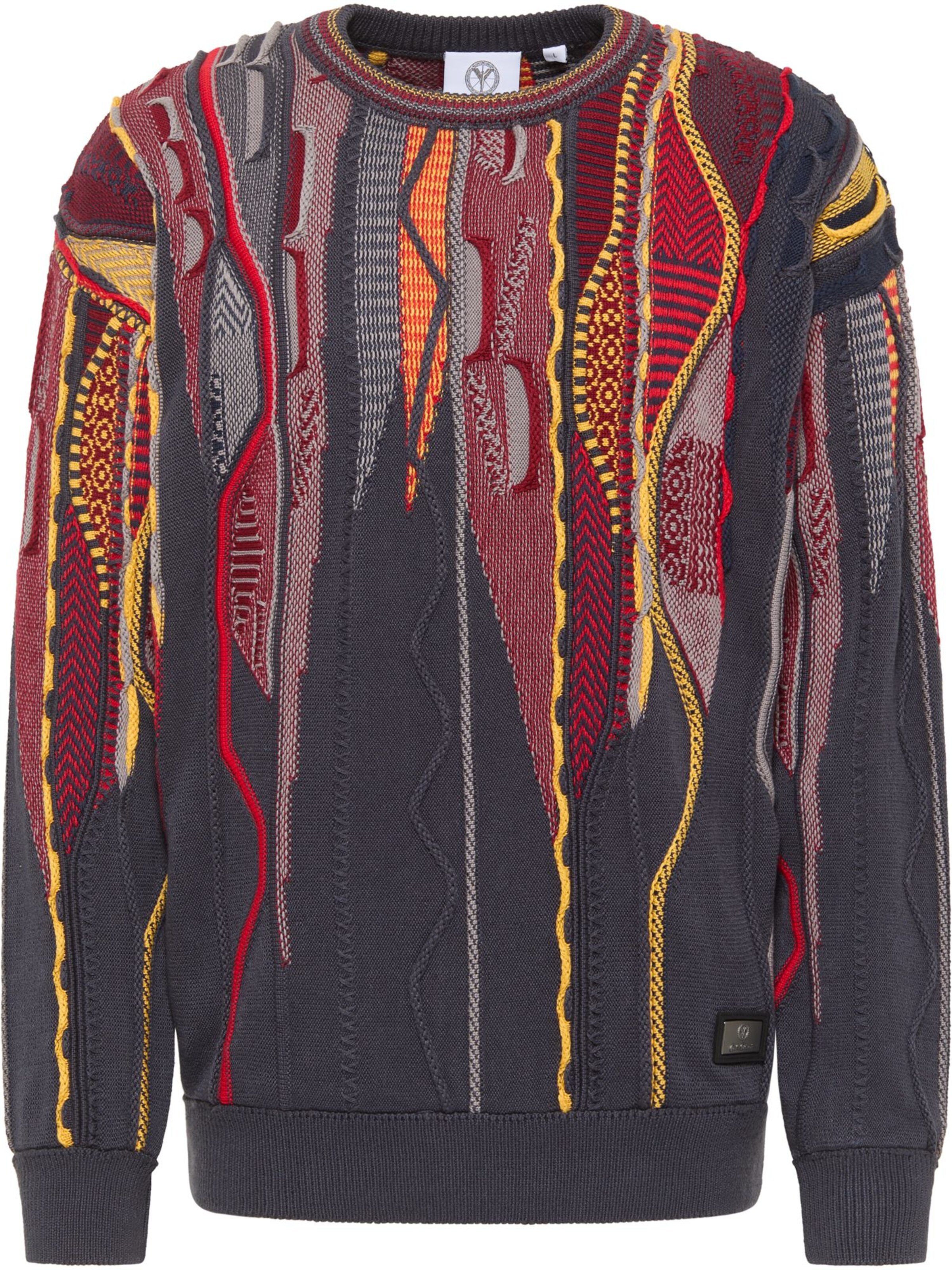 Carlo Colucci Sweater ' Dialer ' in Grey: front