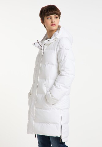 ICEBOUND Winter Coat in White: front