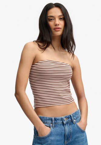 Haut 'Athletic Essentials' Superdry & Co en marron : devant