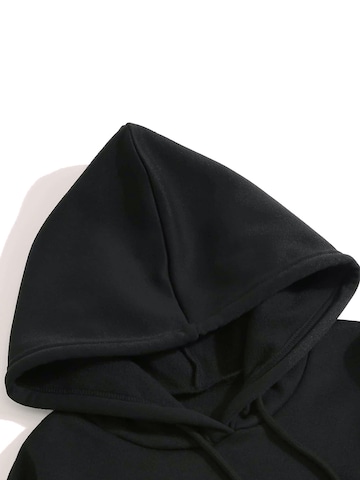 GORHEY Sweatshirt 'Women's Casual Fleece Hoodie with Cat Graphic Print & Large Pockets' i svart