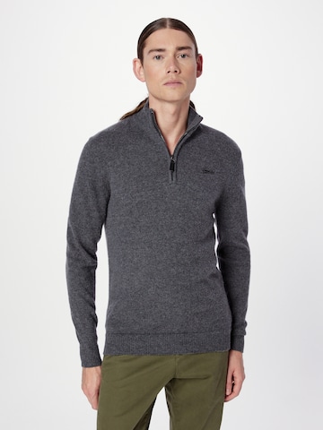 Superdry Sweater 'Essential' in Grey: front