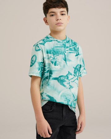 žalia WE Fashion Marškinėliai