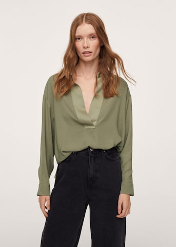 MANGO Bluse 'Daniela' i grøn: forside