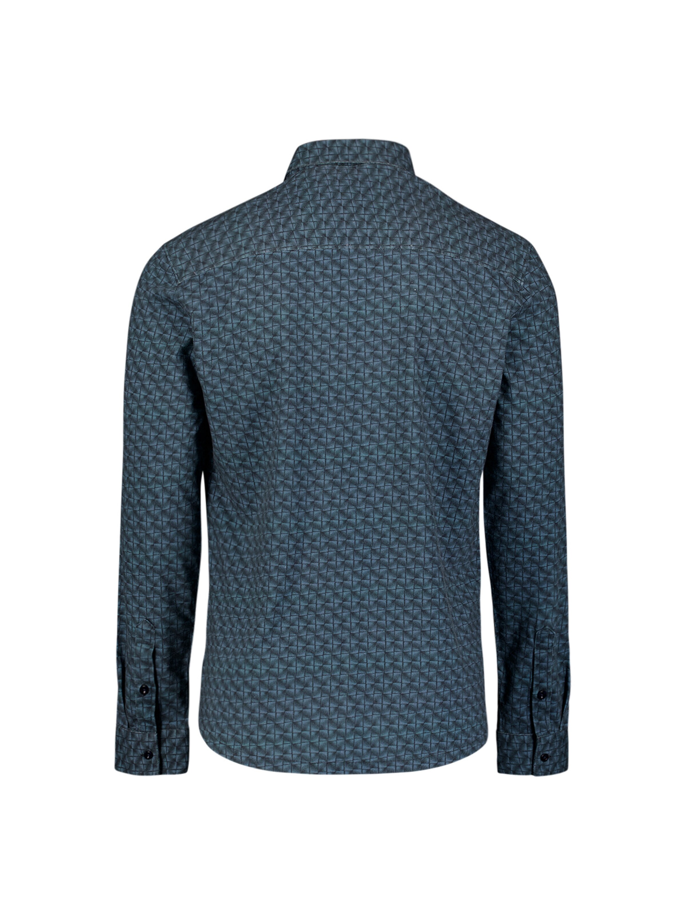 No Excess Regular fit Overhemd in Blauw