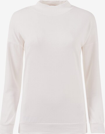 LELA Sweatshirt in White: front