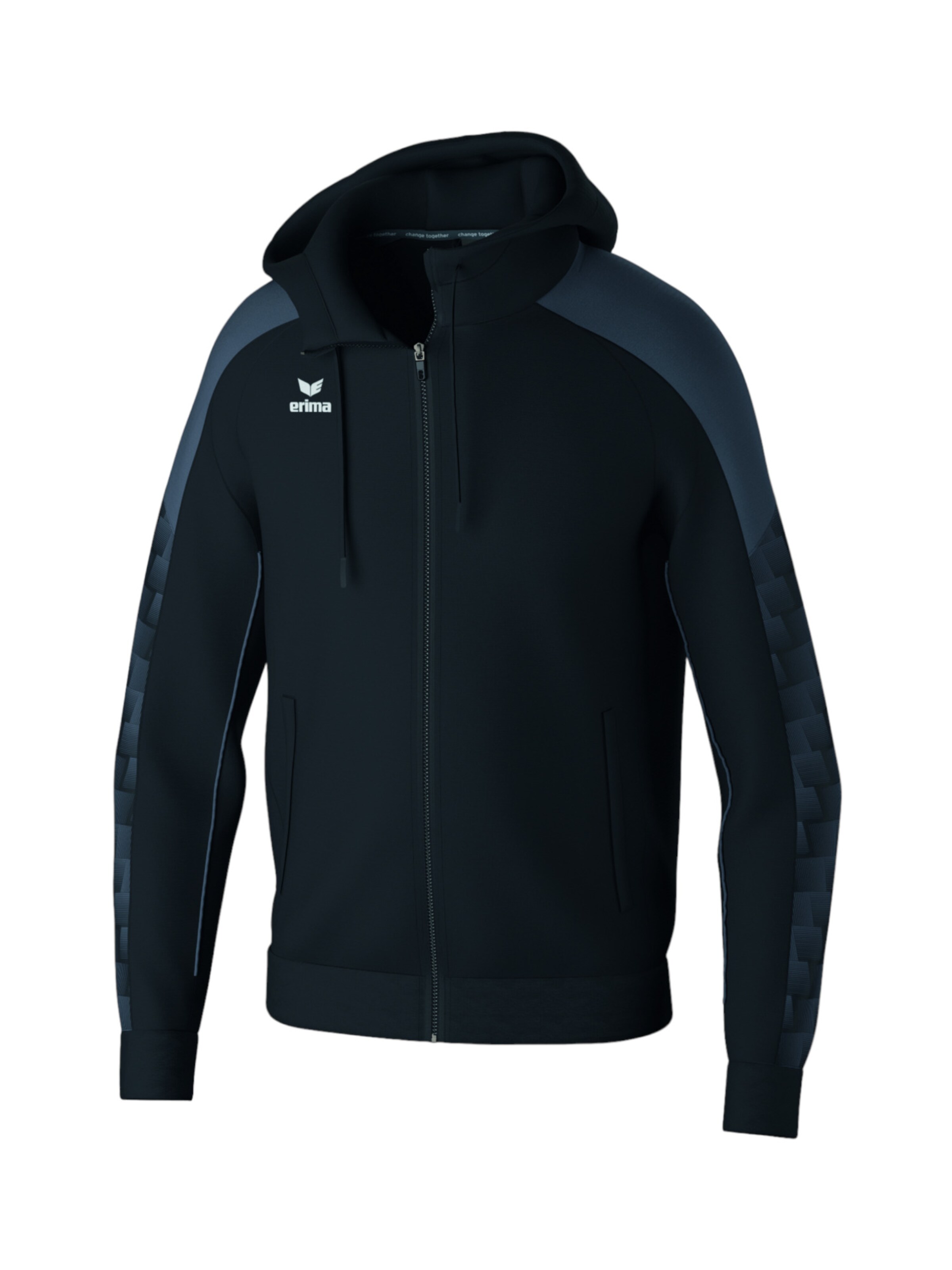 ERIMA Sportjacke in Schwarz: Vorderseite