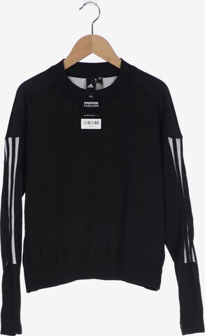 ADIDAS PERFORMANCE Sweatshirt & Zip-Up Hoodie in XXXS-XXS in Black: front