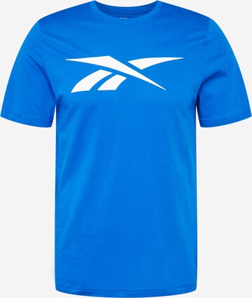 T-Shirt fonctionnel 'Vector' Reebok en bleu : devant