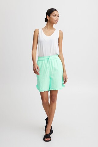 b.young Regular Trousers 'Falakka Frill' in Green