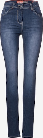 CECIL Slimfit Jeans in Blauw: voorkant