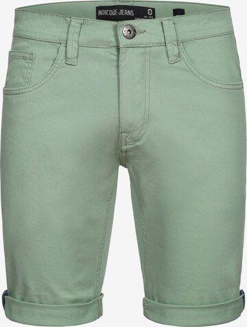 Regular Pantalon 'Villeurbanne' INDICODE JEANS en vert : devant