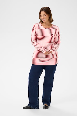 KAFFE CURVE Shirt 'Lia' in Weiß