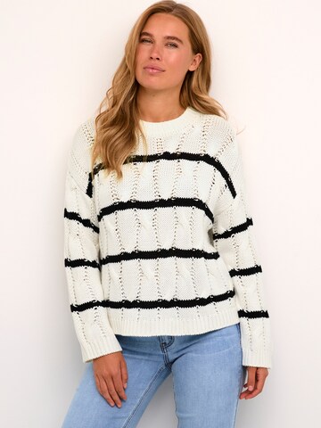 Pull-over 'Ella' Kaffe en beige : devant