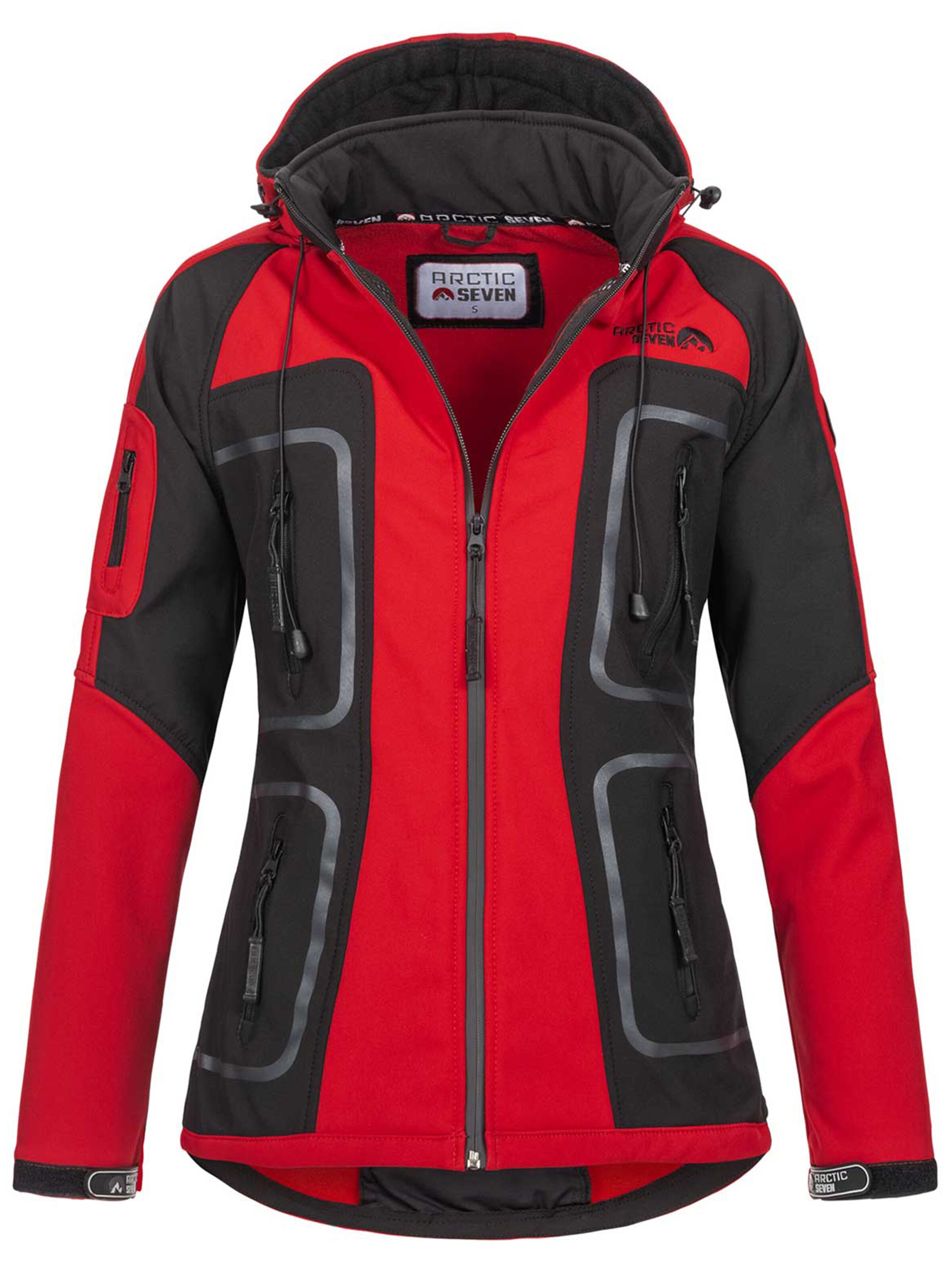 Arctic Seven Funktionsjacke in Rot: Vorderseite