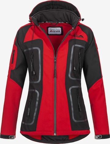 Veste fonctionnelle Arctic Seven en rouge : devant