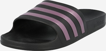 ADIDAS SPORTSWEAR Beach & Pool Shoes 'Adilette Aqua' in Black: front