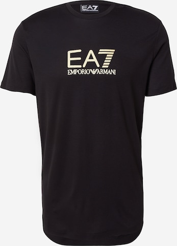 T-Shirt EA7 Emporio Armani en noir : devant