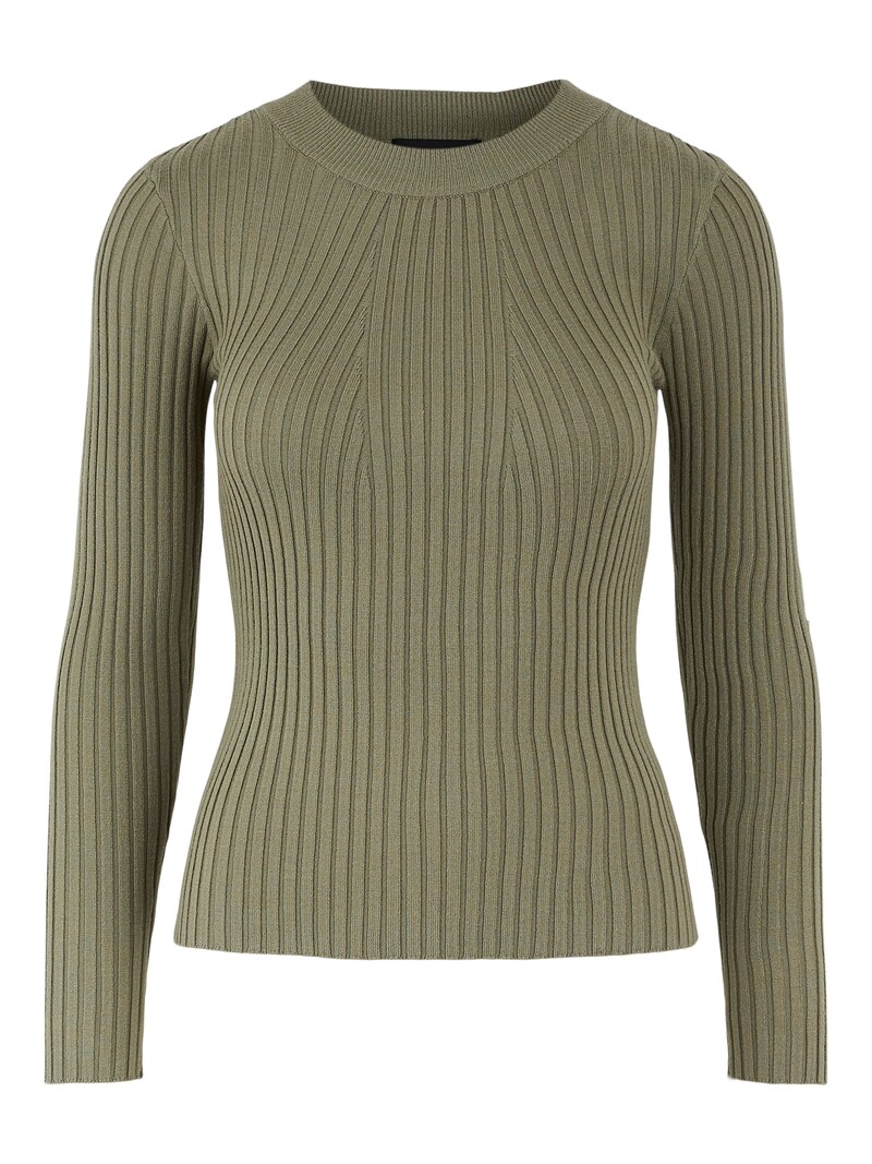 Women Clothing PIECES Basic sweaters Olive