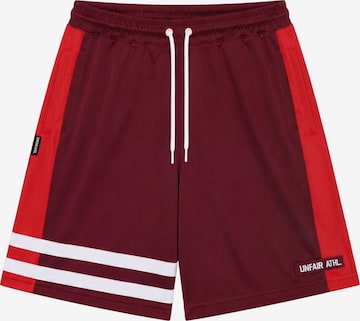 Unfair Athletics Regular Broek 'Dmwu' in Rood: voorkant