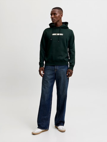 JACK & JONES Μπλούζα φούτερ 'JJMUNK' σε πράσινο