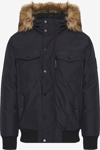 Veste d’hiver Funky Buddha en noir : devant