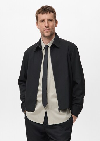 MANGO MAN Between-Season Jacket in Black: front