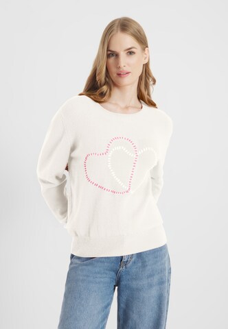 Frieda & Freddies NY Pullover in Beige: Vorderseite