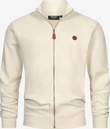 INDICODE JEANS Sweat jacket 'Guadalupe' in White: front