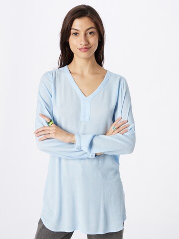 KAFFE CURVE Tunic 'Amber' in Blue: front