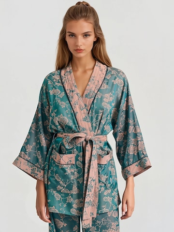 Kimono Funky Buddha en bleu : devant