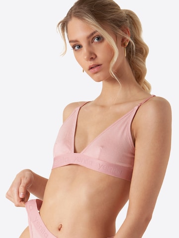 Yenita Triangel BH 'Bambus' in Roze: voorkant