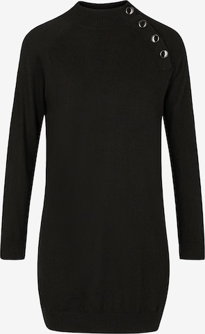 Morgan Úpletové šaty 'MERCI' – černá: přední strana