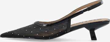 Bianco Slingpumps 'Kristin' in Zwart: voorkant