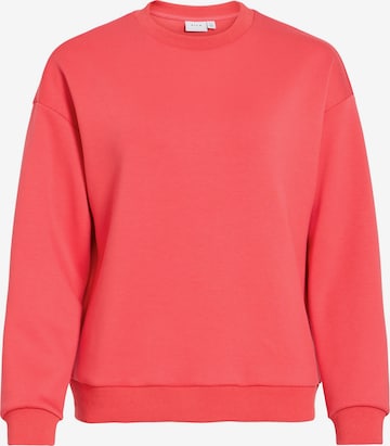 VILA Sweatshirt 'VISandy' i röd: framsida