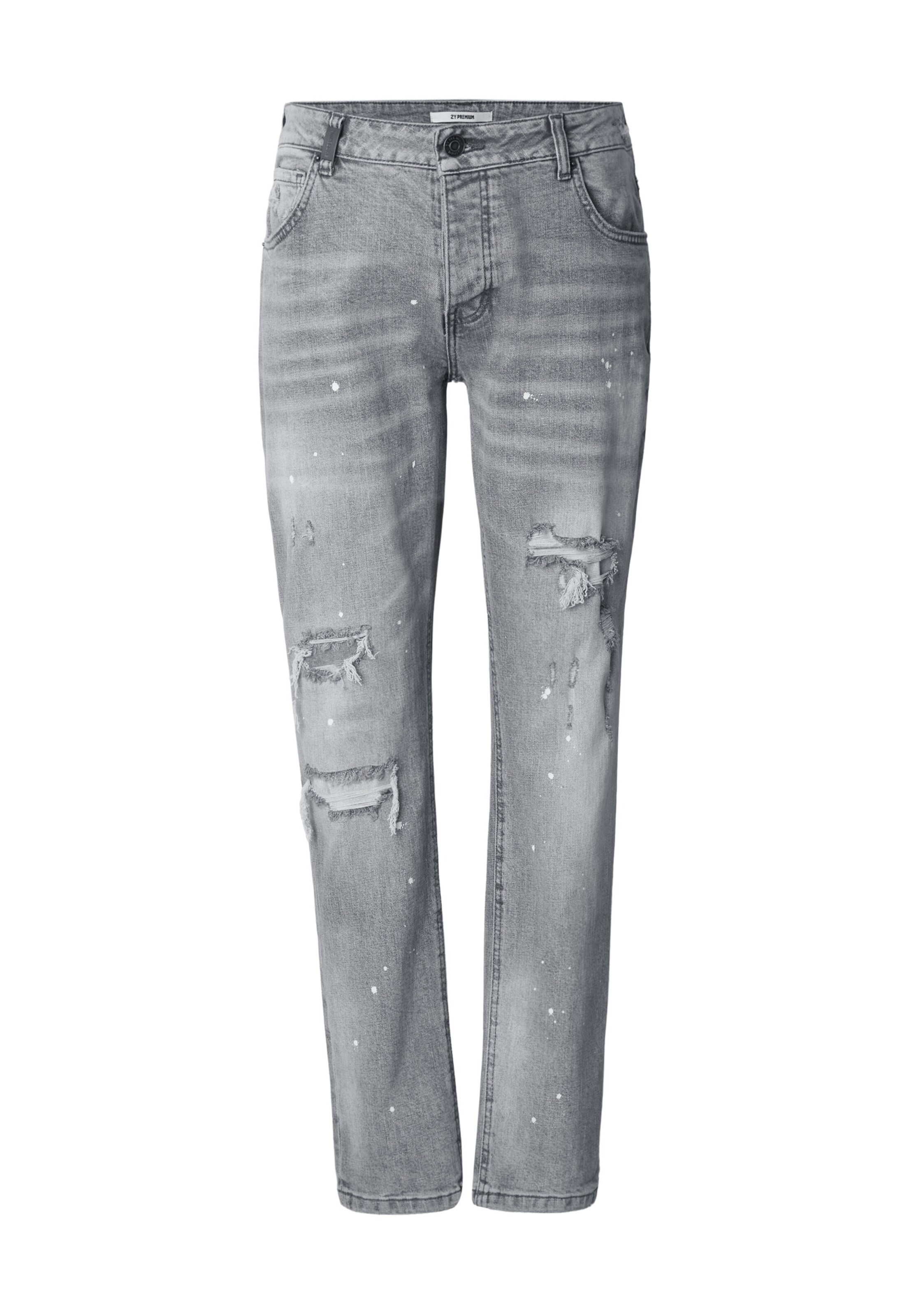 2Y Premium Jeans 'Victor' in Grey: front