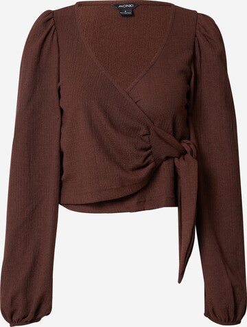 Monki Blouse in Brown: front