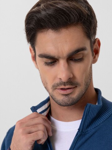 Jacey Quinn Knit cardigan 'Ademir' in Blue