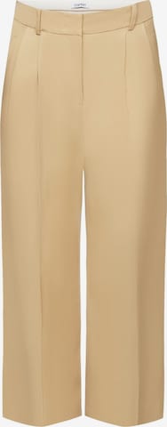 ESPRIT Loosefit Bügelfaltenhose in Beige: predná strana