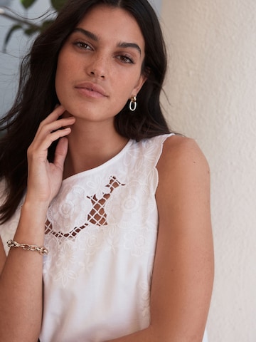 Tuta jumpsuit di Next in bianco