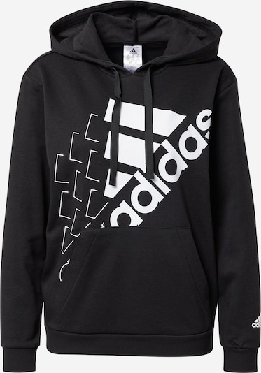 ADIDAS PERFORMANCE Αθλητική μπλούζα φούτερ σε μαύρο / λευκό, Άποψη προϊόντος