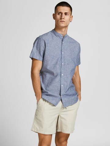 JACK & JONES Regular fit Button Up Shirt in Blue: front