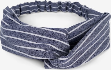 styleBREAKER Haarschmuck 'Haarband mit Streifen Muster und Twist Knoten' in Blau: Vorderseite