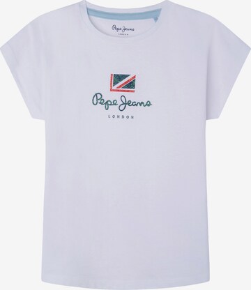 Pepe Jeans T-Shirt in Weiß: predná strana