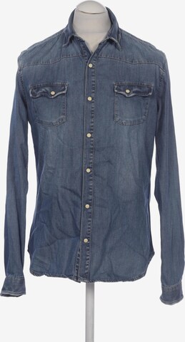 The Kooples Button Up Shirt in M in Blue: front